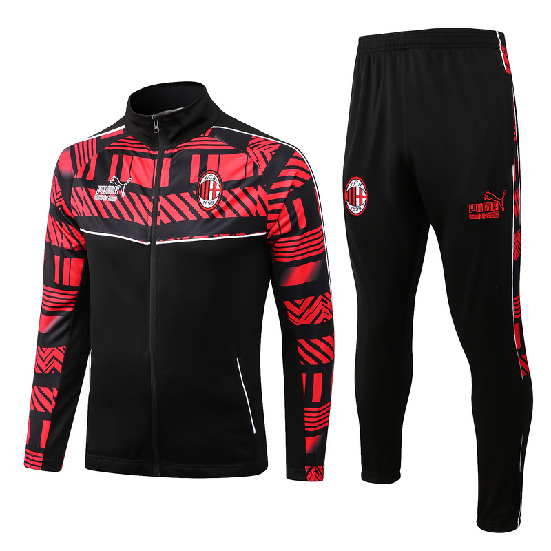 AAA Quality AC Milan 22/23 Tracksuit - Black/Red
